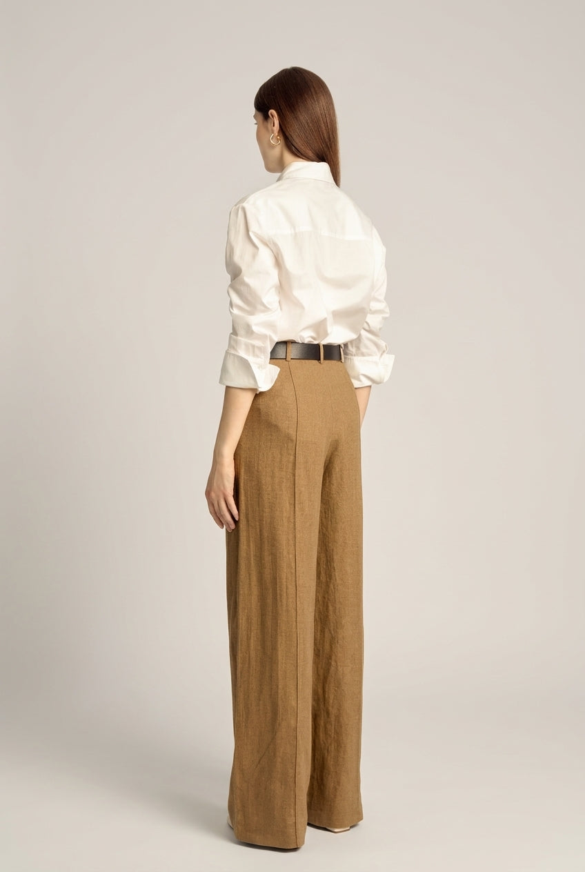 Ardent Straight Leg Pants - Yellow Olive