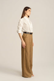 Ardent Straight Leg Pants - Yellow Olive