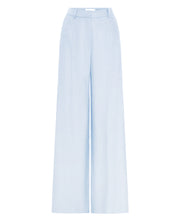Ardent Chalk Blue Linen Wide Leg Pants Ghost Photo
