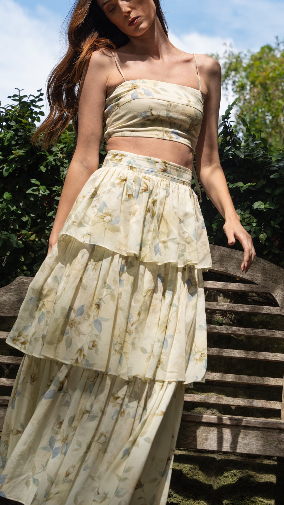 Buy Koton Elastic Waist Midaxi Skirt In Ecru | 6thStreet UAE