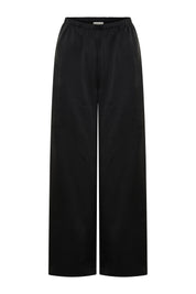 Caspian Pure Silk Pants - Black