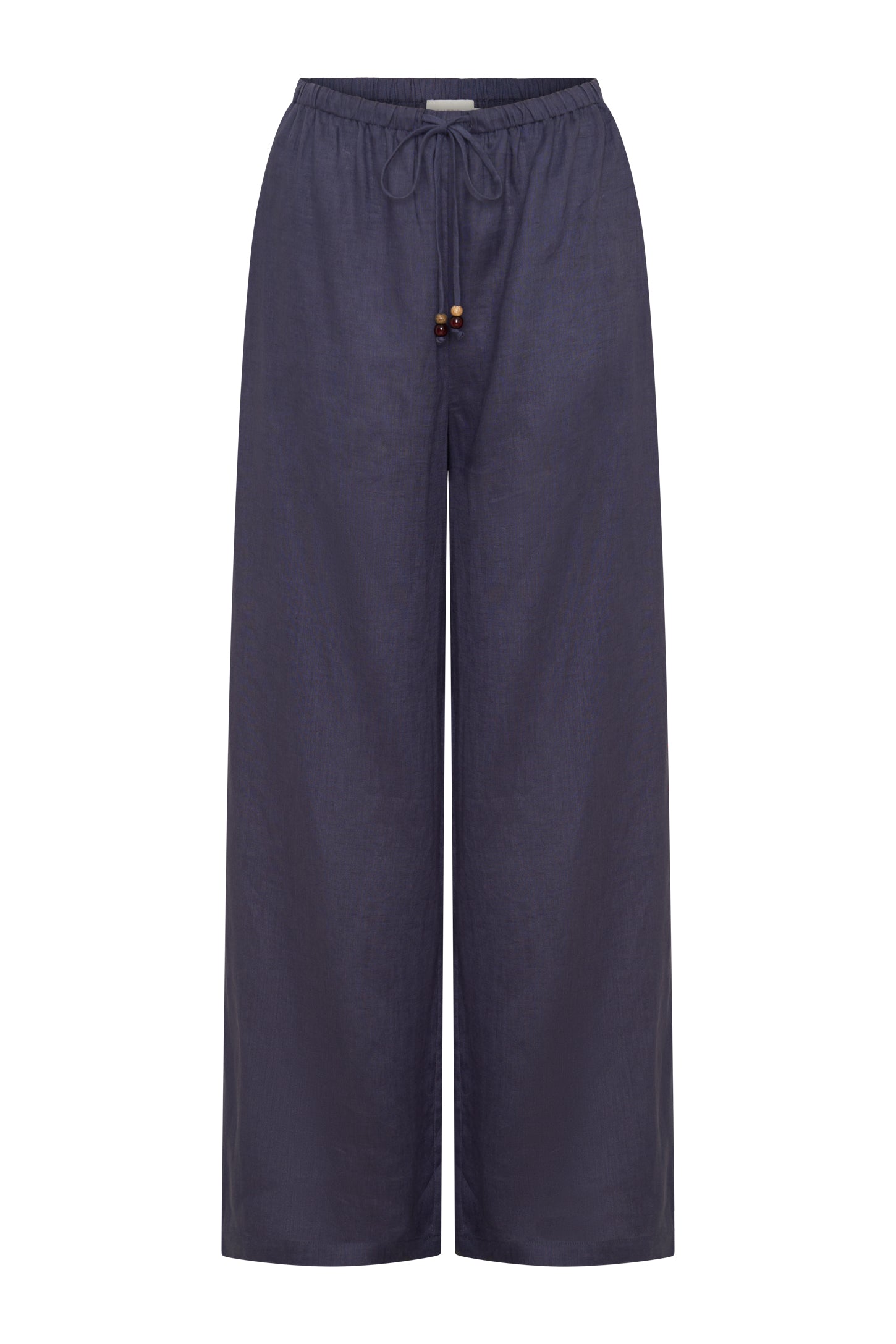 Sahara Petite Linen Drawstring Pants - Indigo