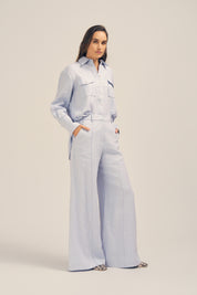 Ardent Linen Shirt - Chalk Blue