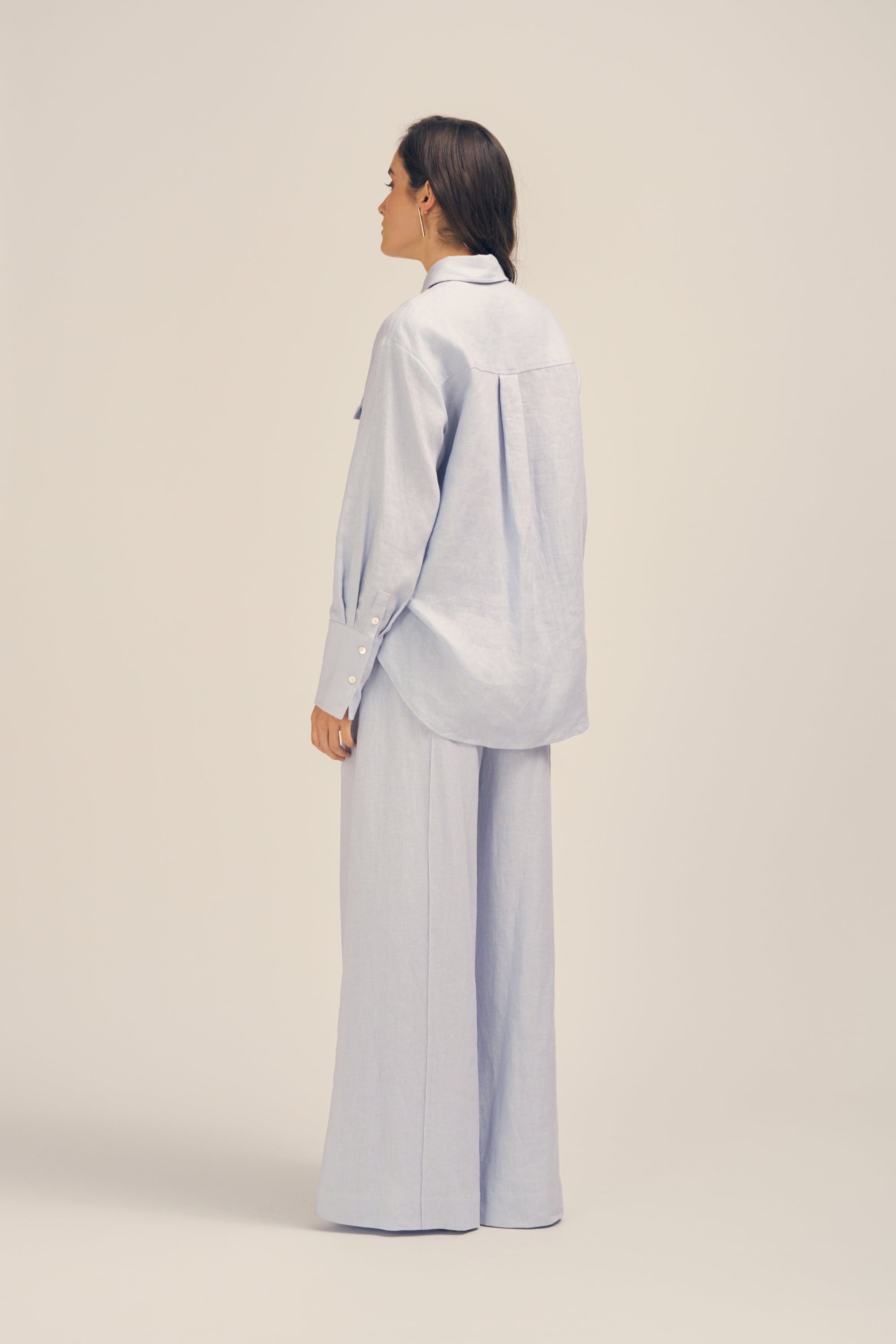 Ardent Linen Shirt - Chalk Blue