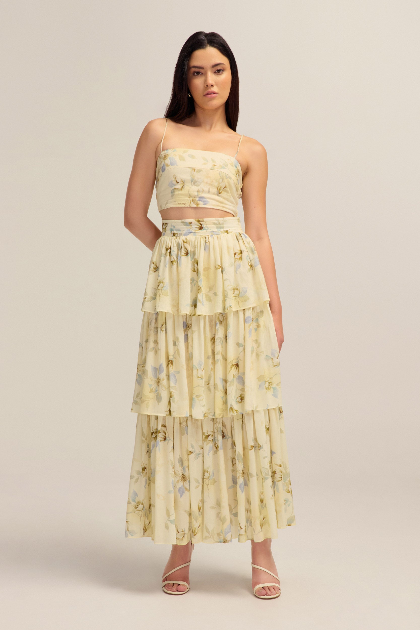 Augustine Tiered Maxi Skirt