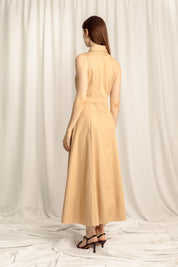 Vivienne Midi Shirt Dress - Caramel