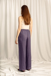 Sahara Linen Drawstring Pants - Indigo