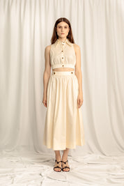 Lillian Crop Top - Cream