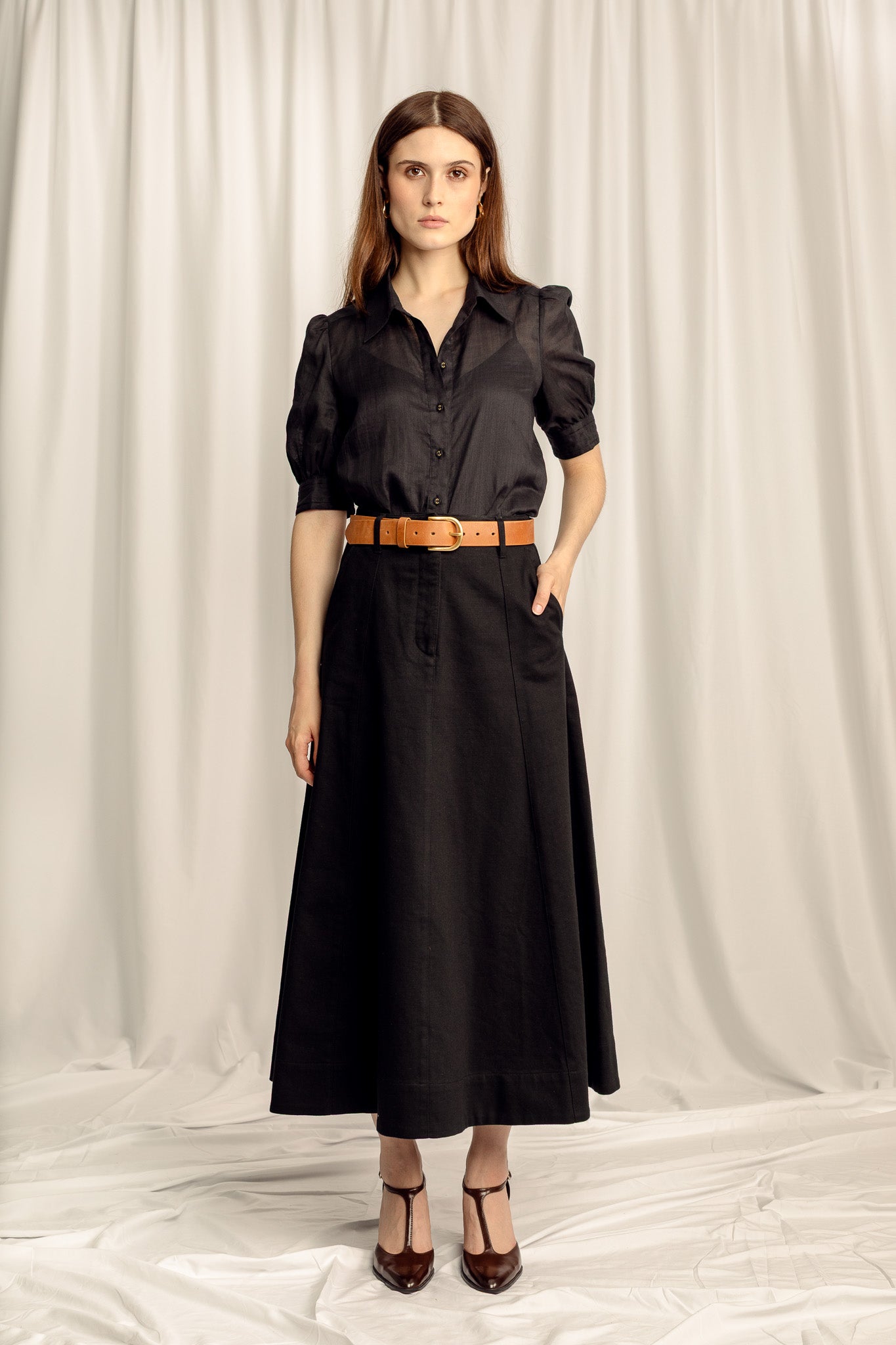 Renee Regular Fit Shirt - Black