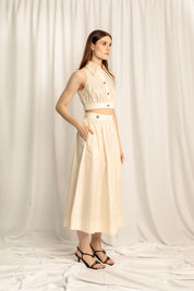 Lillian Crop Top - Cream