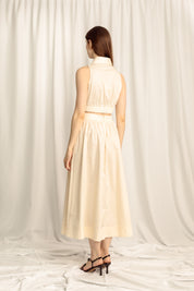 Lillian Midi Skirt - Cream