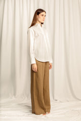 Verona Petite Long Sleeve Shirt - White