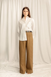 Ardent Straight Leg Pants - Yellow Olive