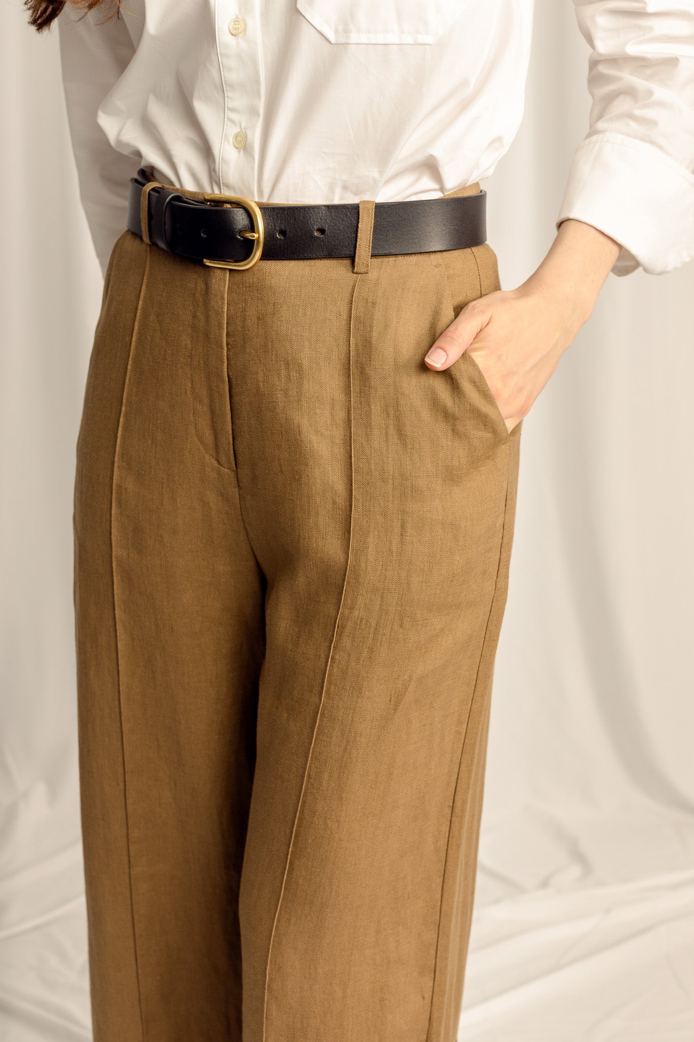 Ardent Straight Leg Pants - Yellow Olive