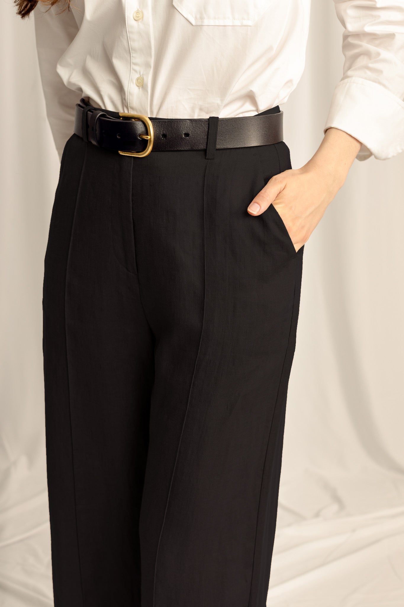 Ardent Petite Straight Leg Pants - Black
