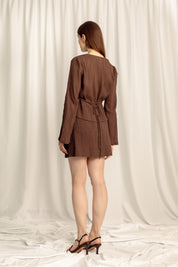 Evelina Mini Skirt - Chocolate