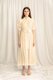 May Midi Shirt Dress - Apricot