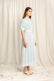 May Midi Shirt Dress - Powder Blue