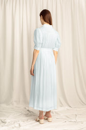 May Midi Shirt Dress - Powder Blue