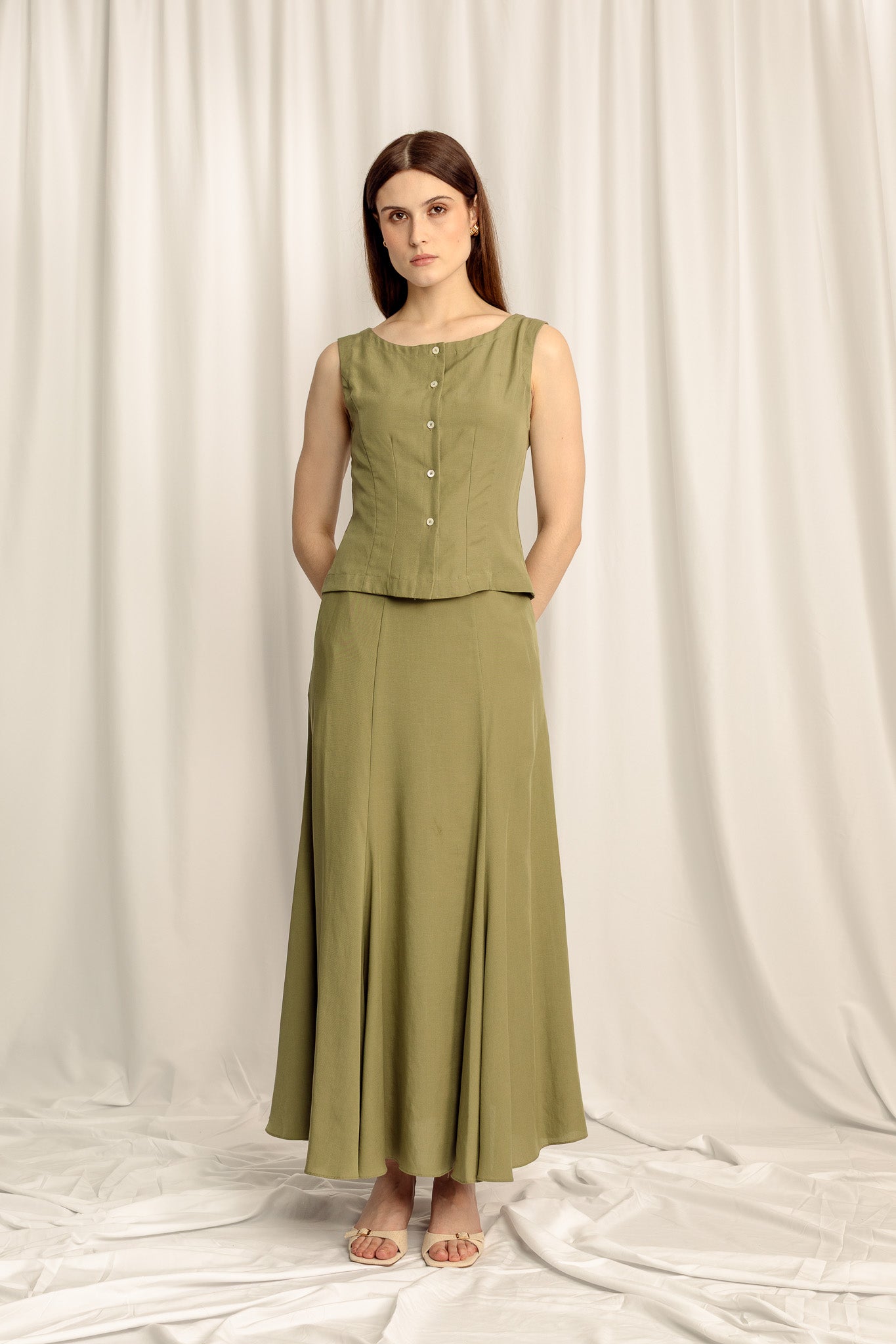 Cascade Vest - Sage Green