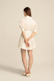 Faye Mini Shirt Dress V1 - White