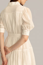 Faye Mini Shirt Dress V1 - White