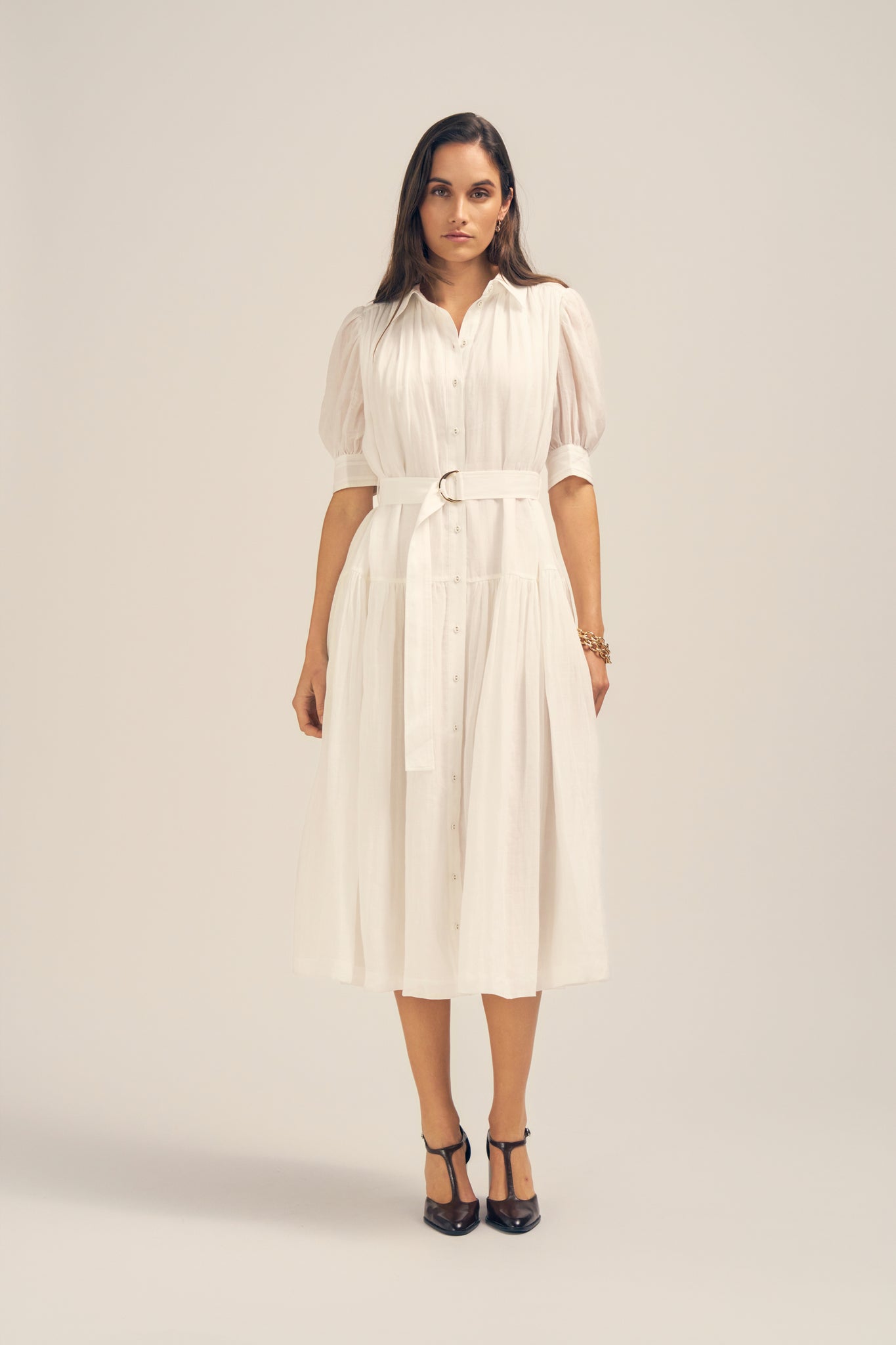 Faye Midi Ramie Shirt Dress White – Colleen Collective Faye Midi Ramie Shirt Dress White – Colleen Collective