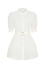 Faye Mini Shirt Dress V2 - White