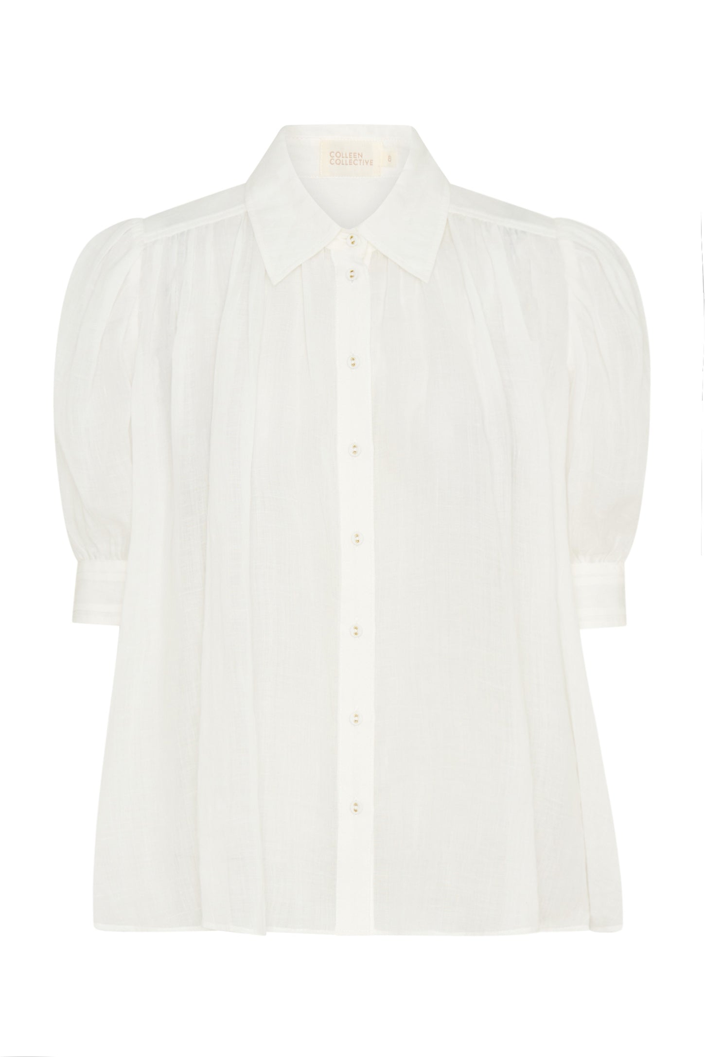 Faye White Sheer Ramie Shirt