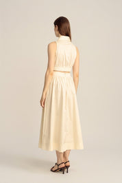 Lillian Midi Skirt - Cream