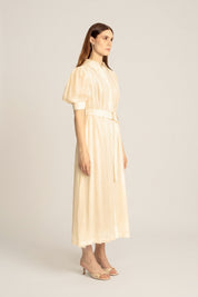 May Midi Shirt Dress - Apricot