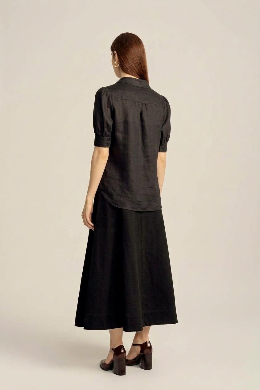 Renee Regular Fit Shirt - Black