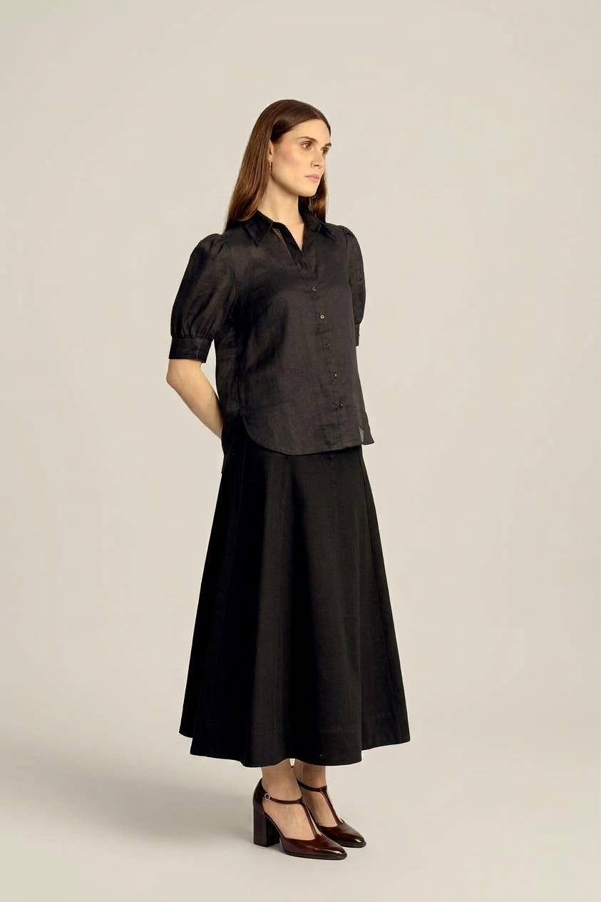 Renee Regular Fit Shirt - Black
