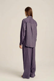 Sahara Linen Shirt - Indigo