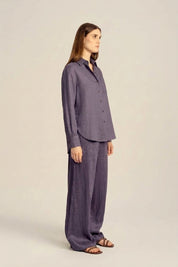 Sahara Linen Shirt - Indigo