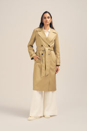Tempest Water Resistant Khaki Trench Coat Wrap Belt