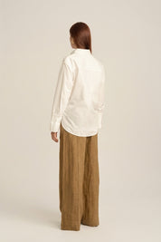 Verona Petite Long Sleeve Shirt - White