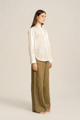 Verona Petite Long Sleeve Shirt - White