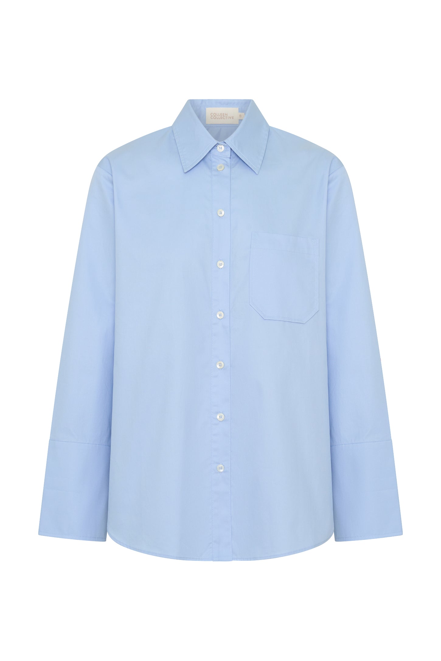 Verona Light Blue Cotton Classic Button Up Shirt
